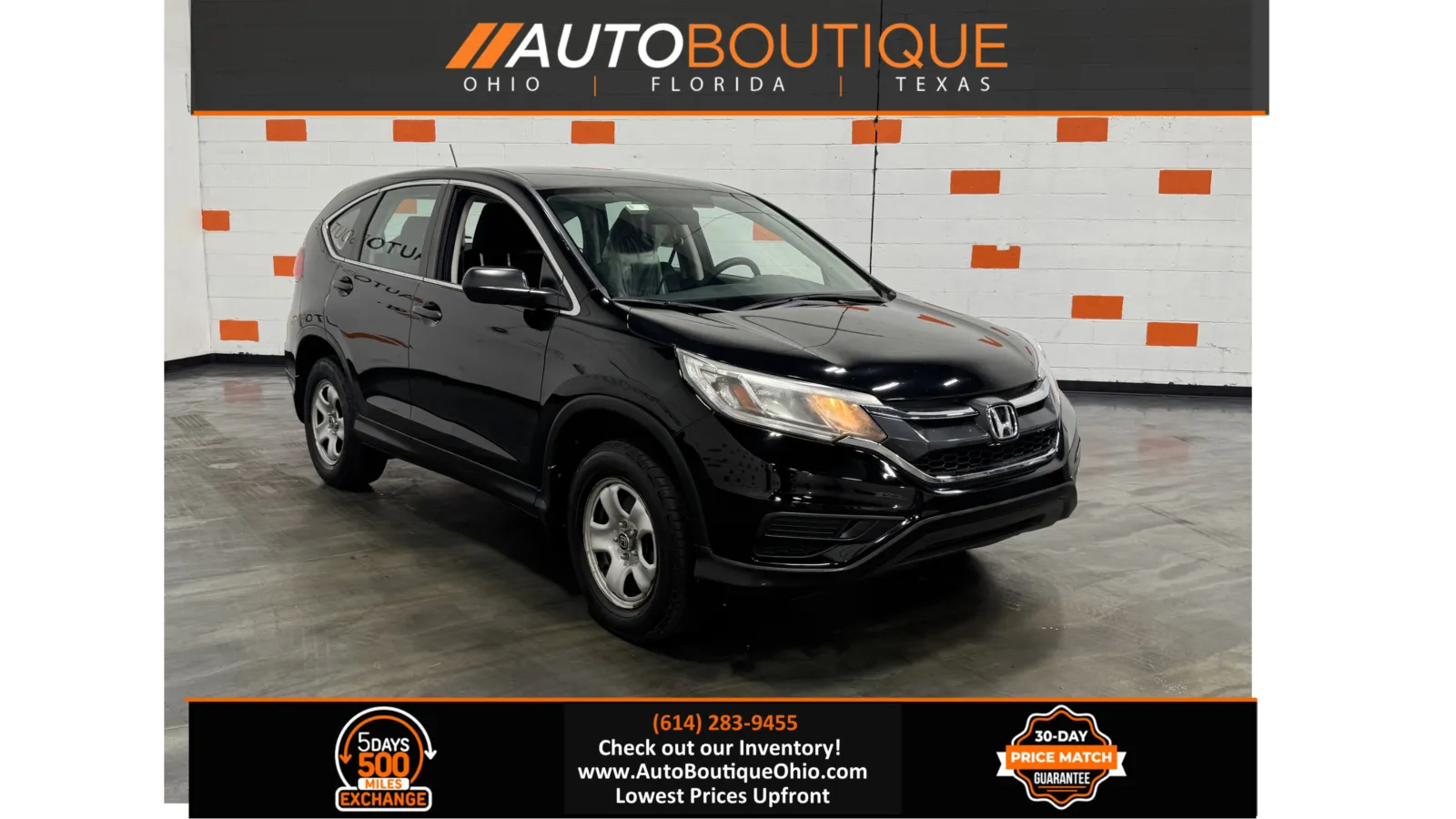 Black 2015 Honda CR-V LX for sale in Columbus, OH