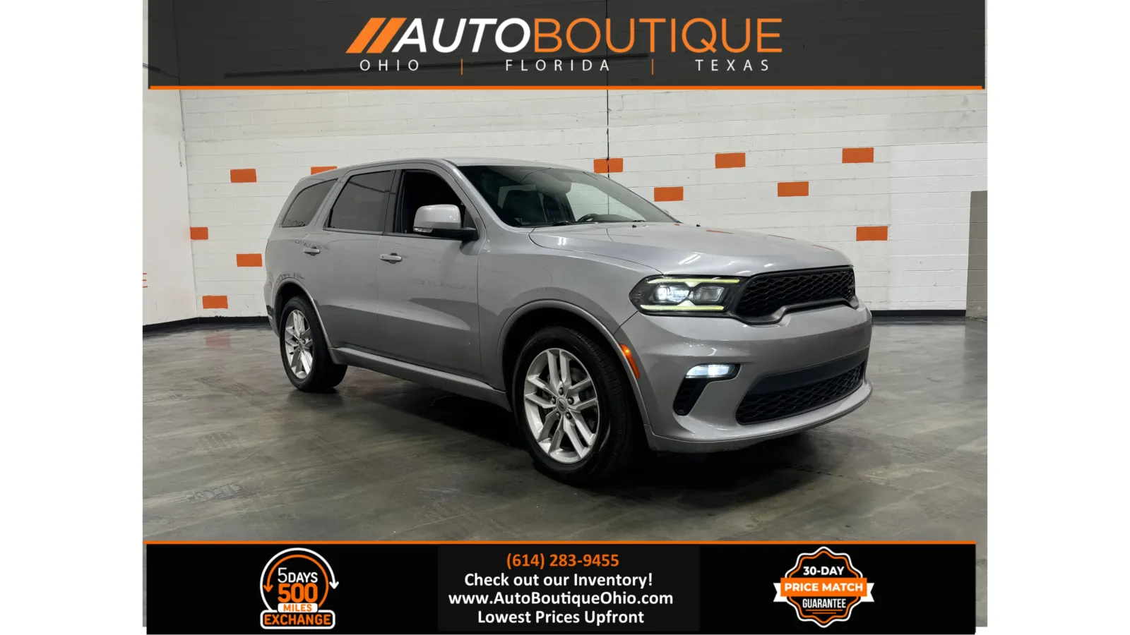 Silver 2021 Dodge Durango GT Plus for sale in Columbus, OH