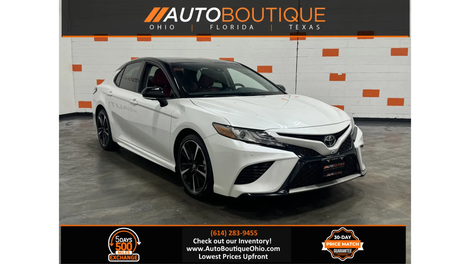 White 2018 Toyota Camry XSE V6 for sale in Columbus, OH