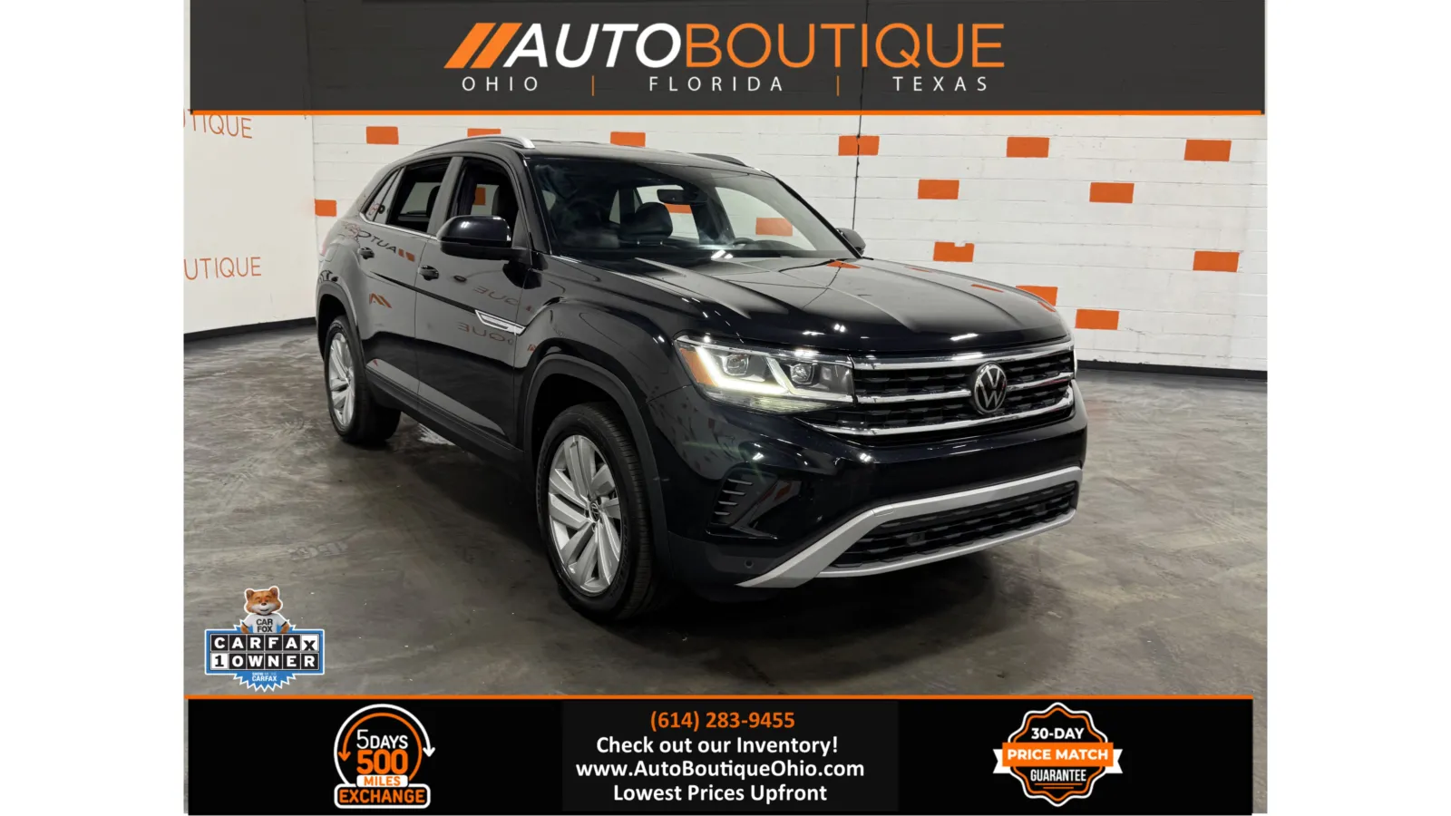Black 2021 Volkswagen Atlas Cross Sport 2.0T SE w/Technology for sale in Columbus, OH