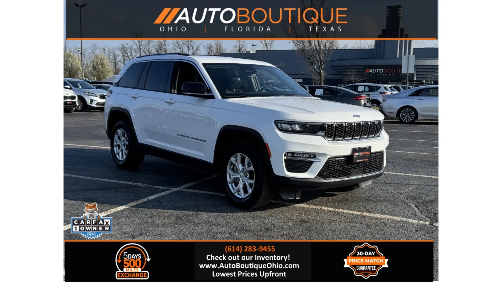 White 2023 Jeep Grand Cherokee Limited for sale in Columbus, OH