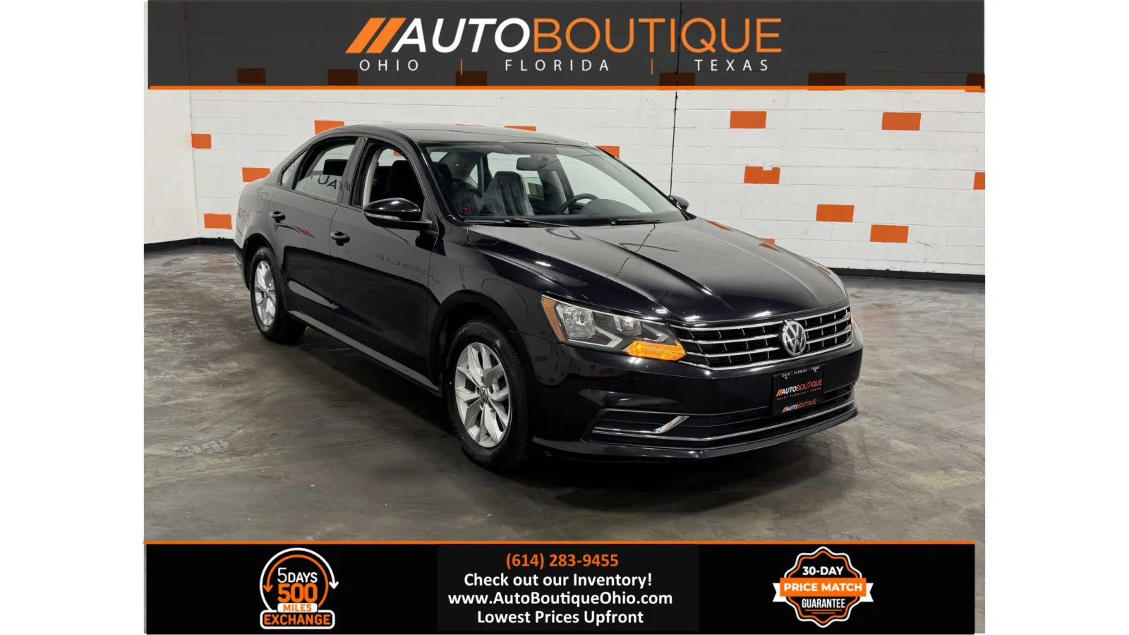 Black 2018 Volkswagen Passat 2.0T S for sale in Columbus, OH