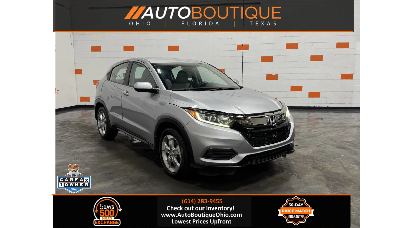 Silver 2021 Honda HR-V LX for sale in Columbus, OH