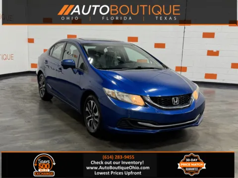 Blue 2015 Honda Civic Sedan EX for sale in Columbus, OH