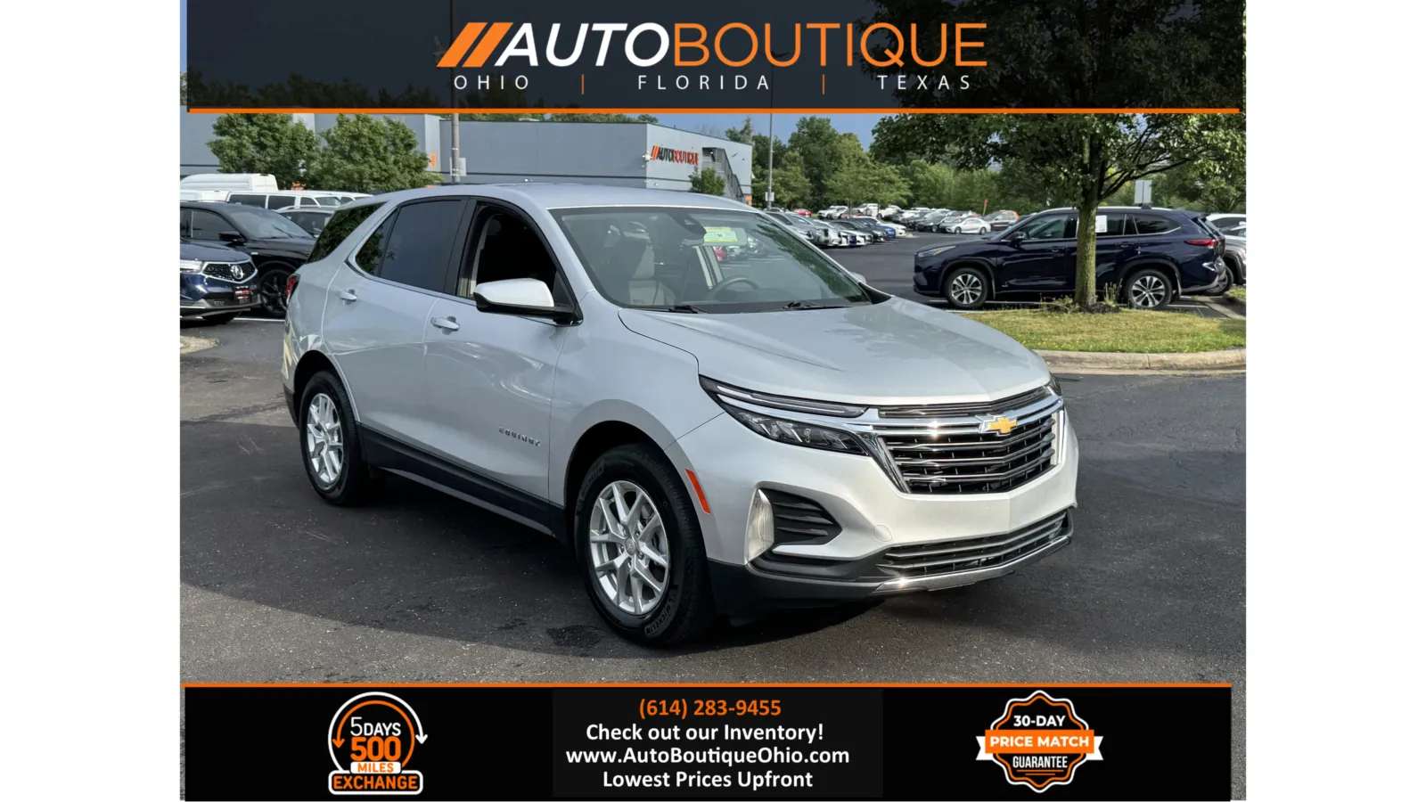 Silver 2022 Chevrolet Equinox LT for sale in Columbus, OH