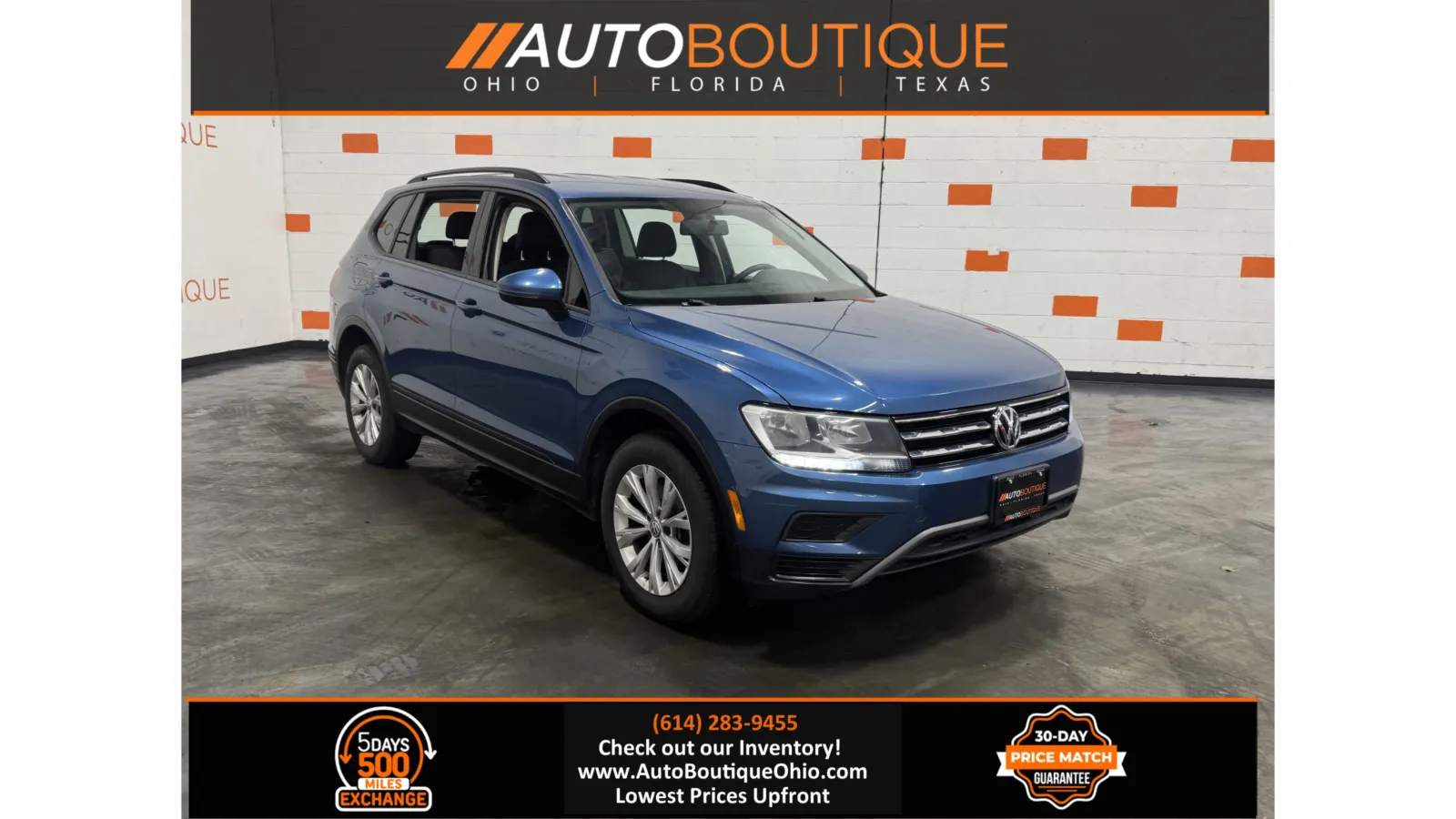 Blue 2019 Volkswagen Tiguan S for sale in Columbus, OH
