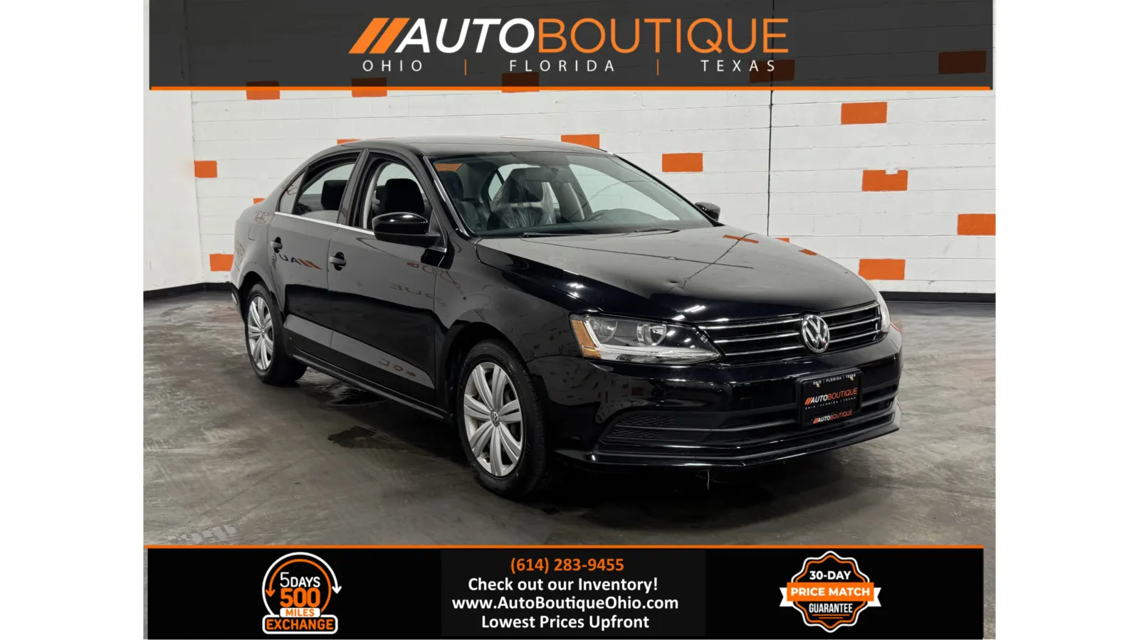 Black 2017 Volkswagen Jetta 1.4T S for sale in Columbus, OH