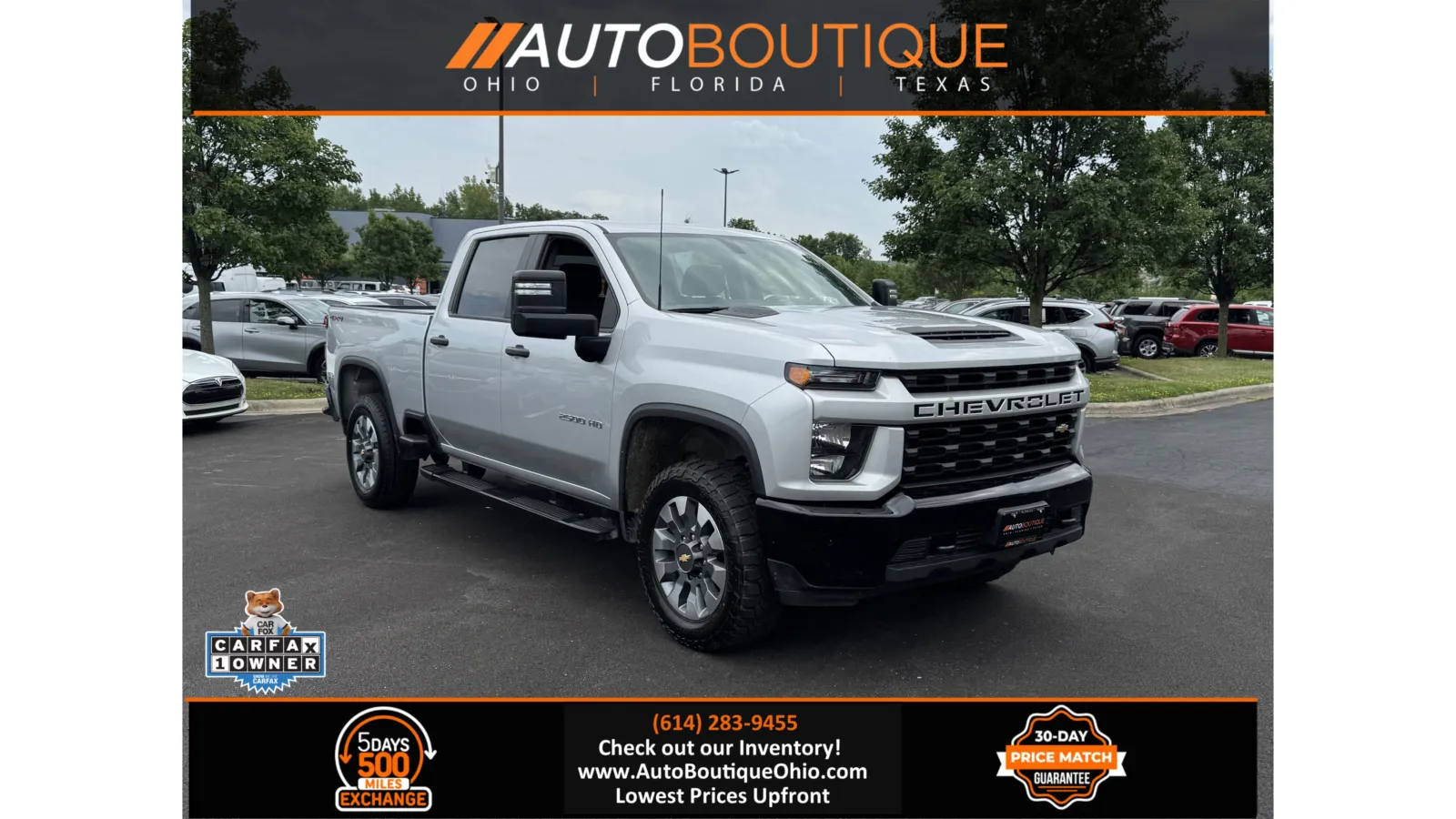 Silver 2023 Chevrolet Silverado 2500HD Custom for sale in Columbus, OH