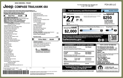 Photos of 2024 Jeep Compass Trailhawk for sale in Columbus, OH at Auto Boutique Ohio