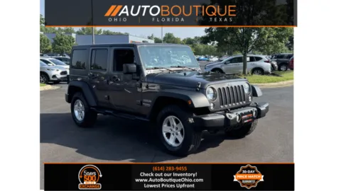 Gray 2016 Jeep Wrangler Unlimited Sport for sale in Columbus, OH