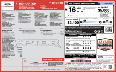 More photos of 2019 Ford F-150 Raptor at Auto Boutique Ohio, OH