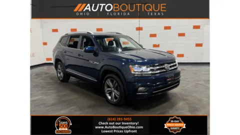 Blue 2019 Volkswagen Atlas 3.6L V6 SE w/Technology R-Line for sale in Columbus, OH