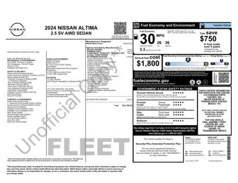 Photos of 2024 Nissan Altima 2.5 SV for sale in Columbus, OH at Auto Boutique Ohio