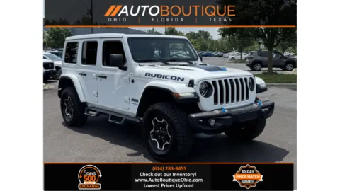 White 2022 Jeep Wrangler 4xe Unlimited Rubicon for sale in Columbus, OH