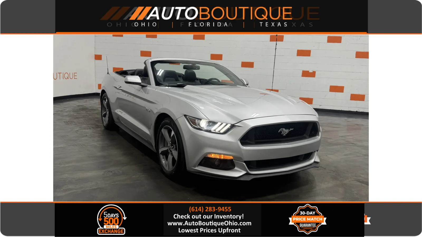 Silver 2016 Ford Mustang GT Premium for sale in Columbus, OH
