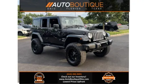 Black 2017 Jeep Wrangler Unlimited Sahara for sale in Columbus, OH