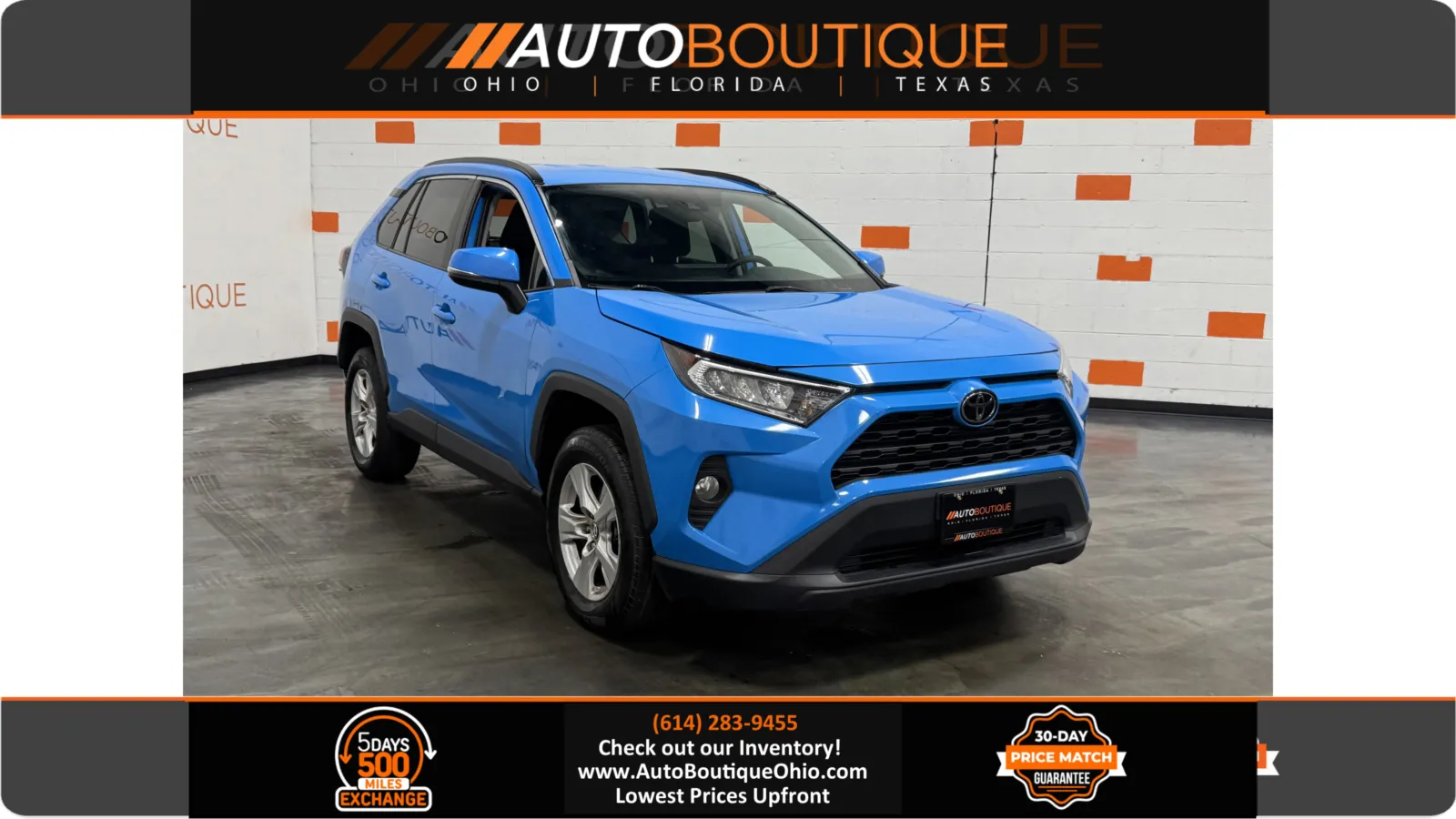 Blue 2021 Toyota RAV4 XLE for sale in Columbus, OH