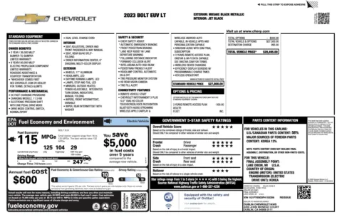 More photos of 2023 Chevrolet Bolt EUV LT at Auto Boutique Ohio, OH