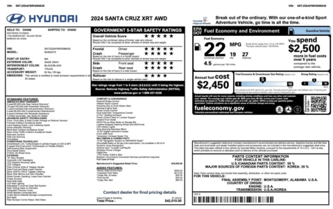 More photos of 2024 Hyundai Santa Cruz XRT at Auto Boutique Ohio, OH