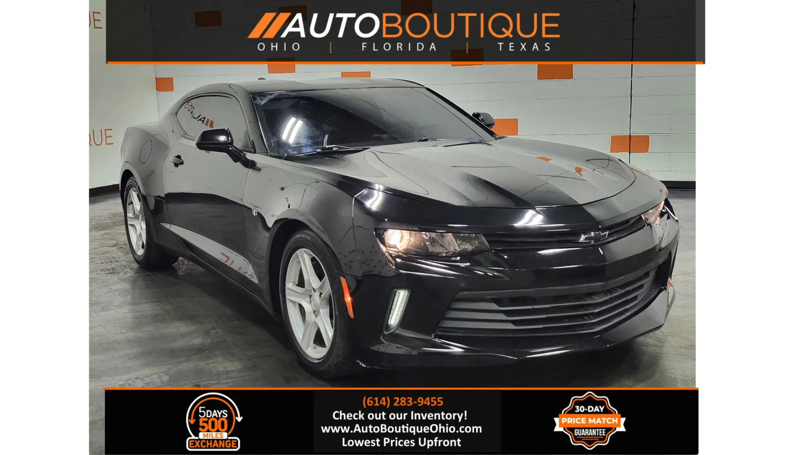 Black 2017 Chevrolet Camaro 1LT for sale in Columbus, OH