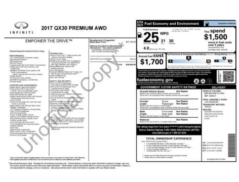 Photos of 2017 INFINITI QX30 Premium for sale in Columbus, OH at Auto Boutique Ohio
