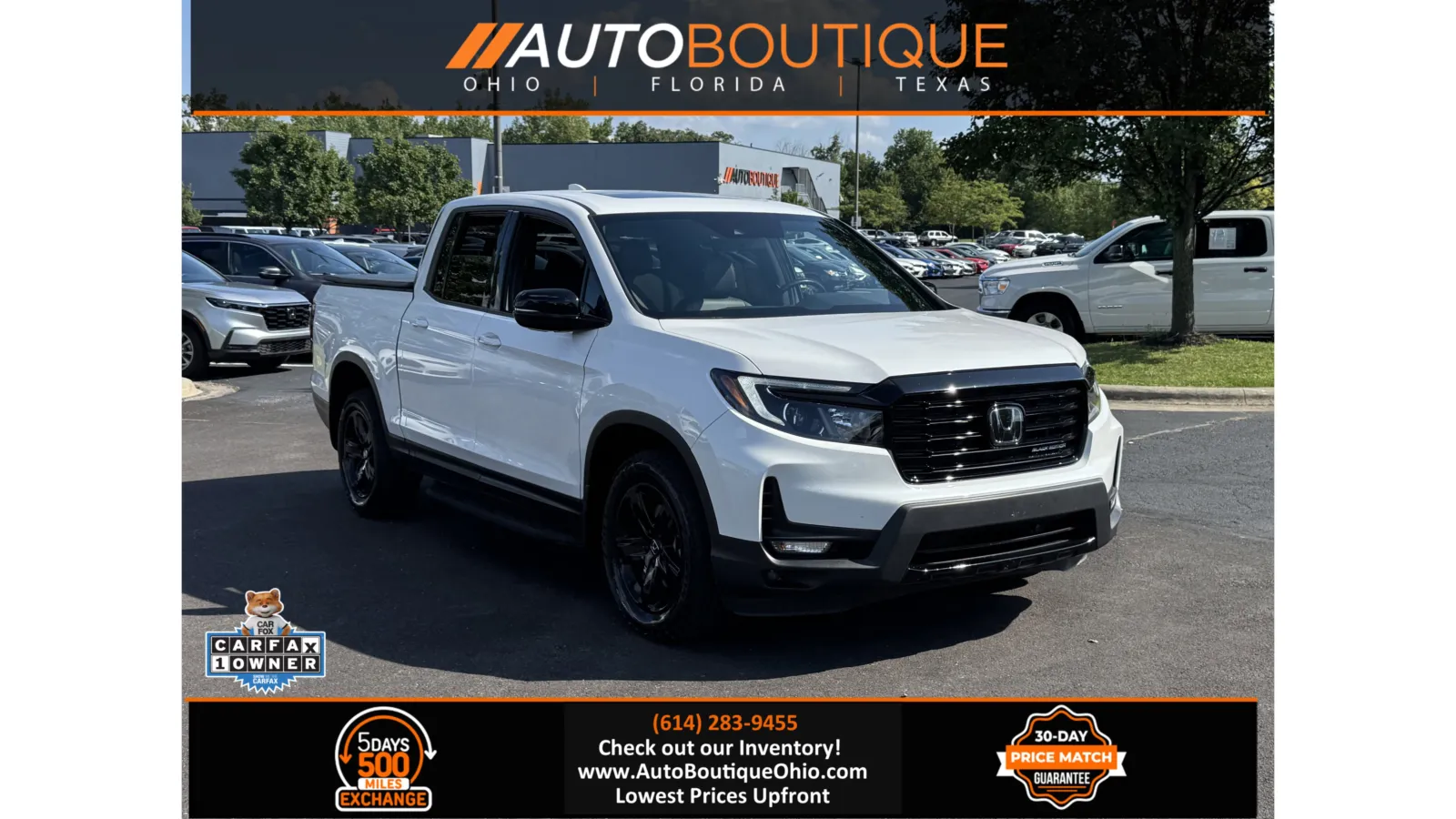 White 2023 Honda Ridgeline Black Edition for sale in Columbus, OH