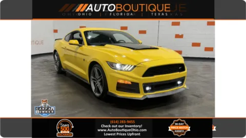 Yellow 2015 Ford Mustang EcoBoost for sale in Columbus, OH