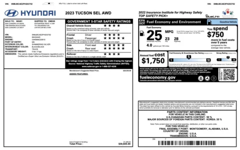 More photos of 2023 Hyundai Tucson SEL at Auto Boutique Ohio, OH