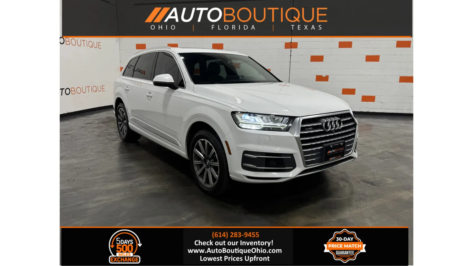White 2017 Audi Q7 Premium Plus for sale in Columbus, OH