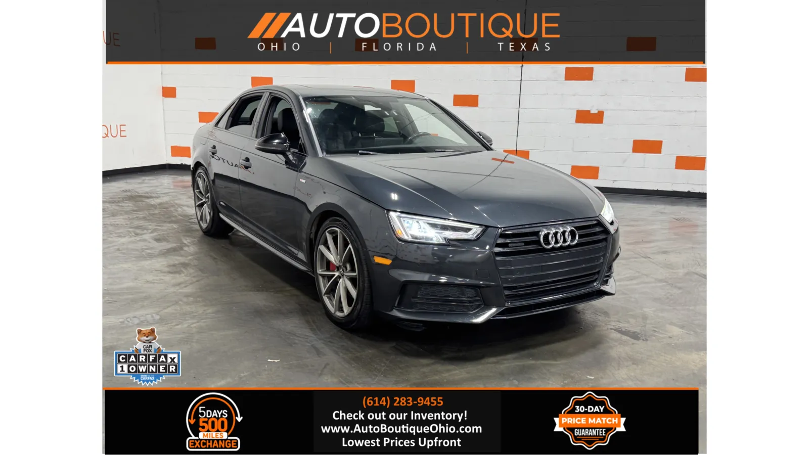 Blue 2018 Audi A4 Premium Plus for sale in Columbus, OH