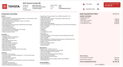 More photos of 2018 Toyota Corolla SE at Auto Boutique Ohio, OH
