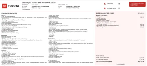 More photos of 2021 Toyota Tacoma TRD Sport at Auto Boutique Ohio, OH