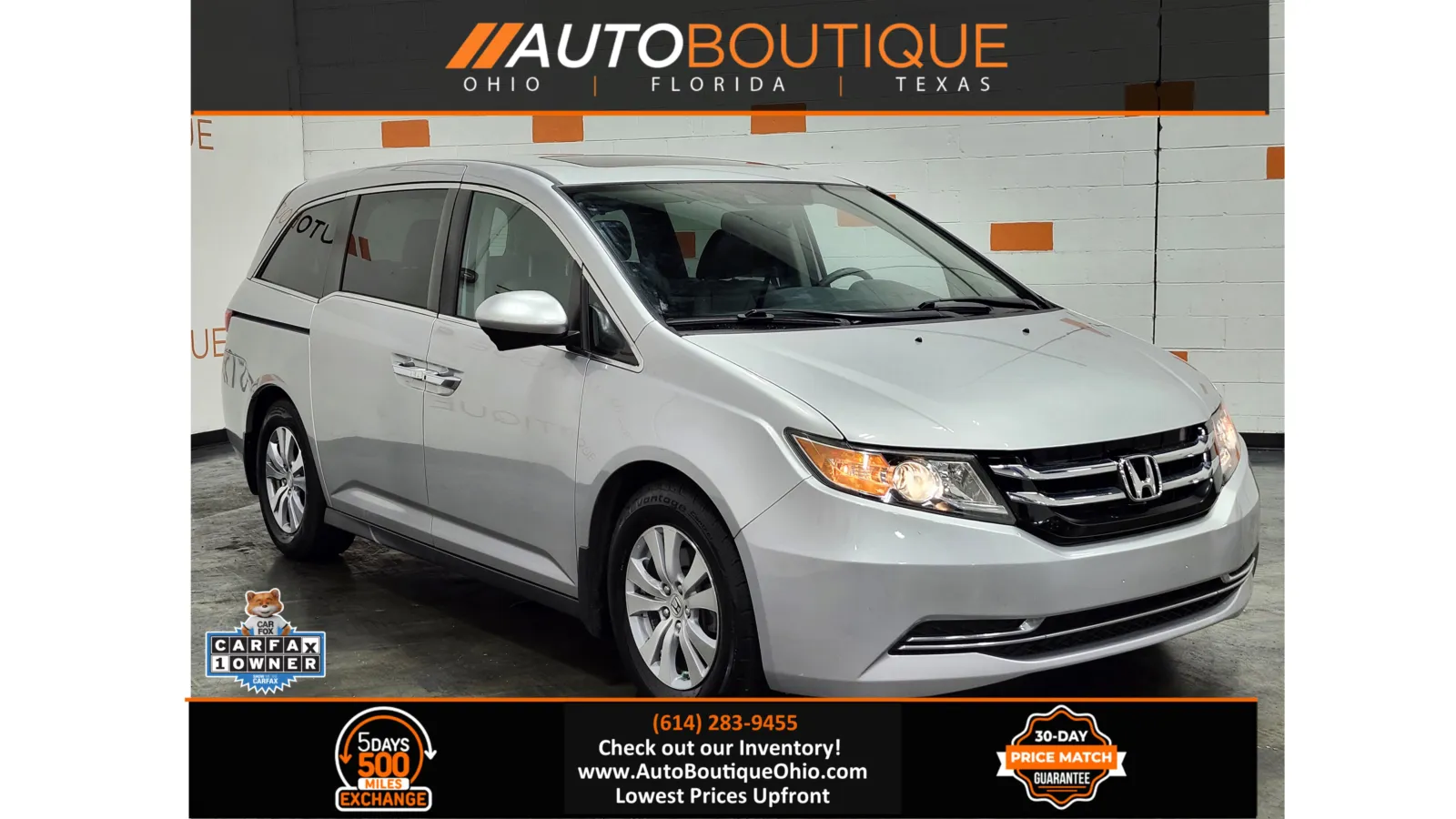 2015 Honda Odyssey EX-L for sale in Columbus, OH