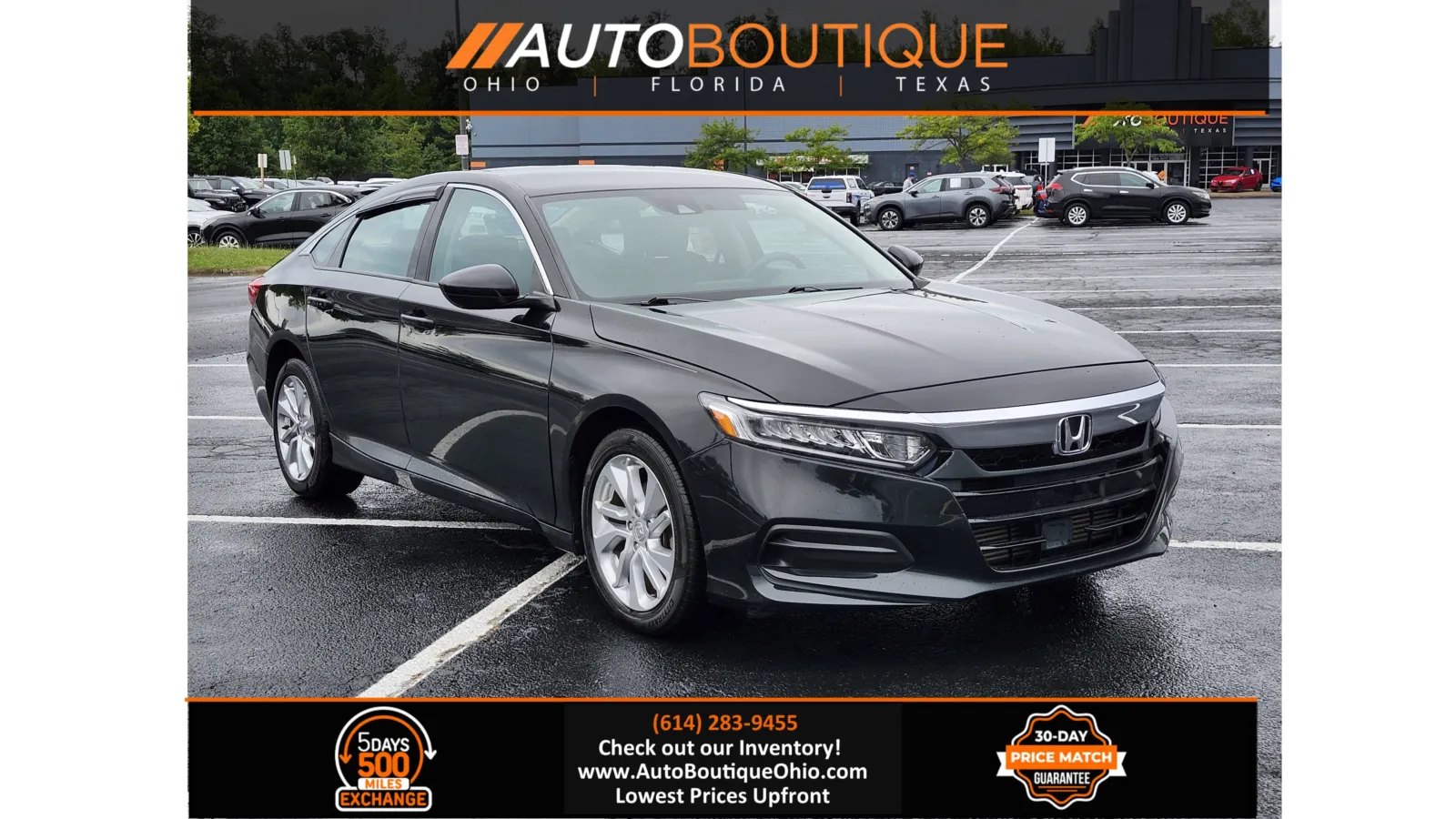 Black 2019 Honda Accord Sedan LX 1.5T for sale in Columbus, OH