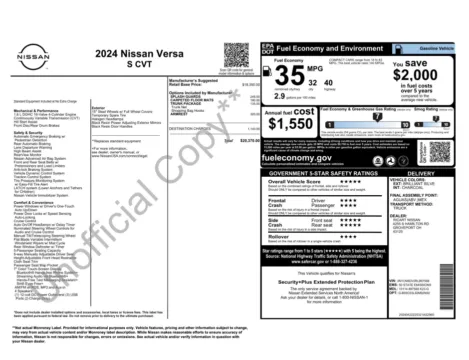 More photos of 2024 Nissan Versa S at Auto Boutique Ohio, OH