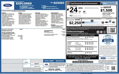 Photos of 2024 Ford Explorer Limited for sale in Columbus, OH at Auto Boutique Ohio