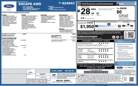 Photos of 2024 Ford Escape Active for sale in Columbus, OH at Auto Boutique Ohio