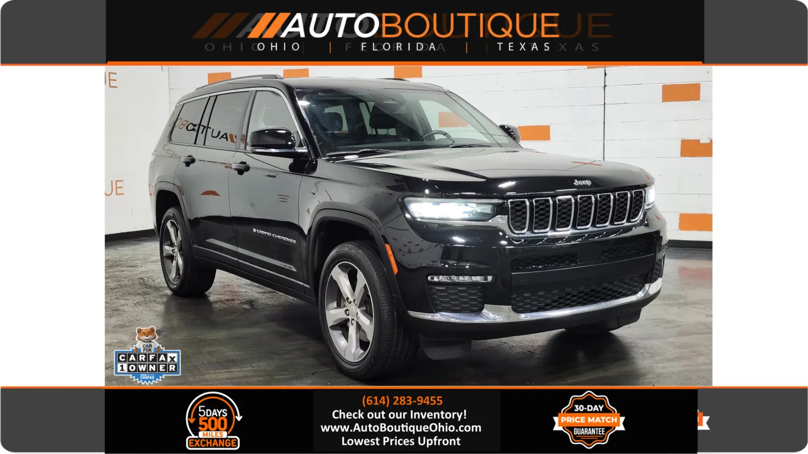Black 2022 Jeep Grand Cherokee L Limited for sale in Columbus, OH