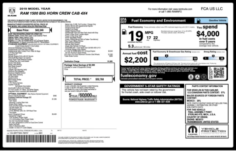 Photos of 2019 Ram 1500 Big Horn/Lone Star for sale in Columbus, OH at Auto Boutique Ohio