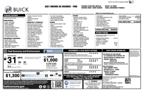 Photos of 2021 Buick Encore GX Essence for sale in Columbus, OH at Auto Boutique Ohio