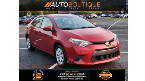 Red 2015 Toyota Corolla LE for sale in Columbus, OH