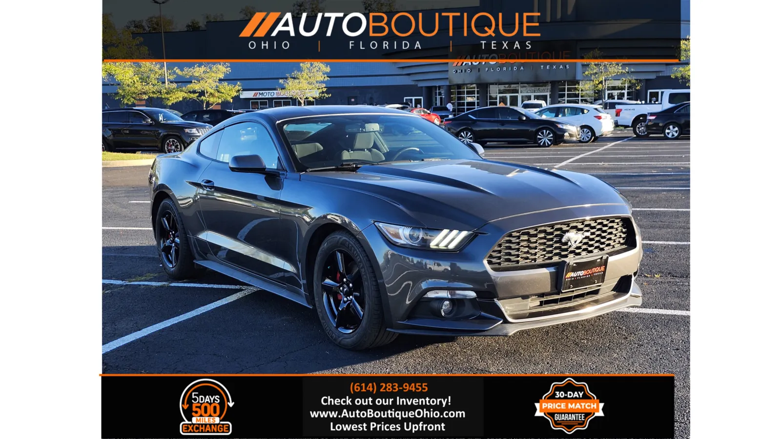Gray 2017 Ford Mustang V6 for sale in Columbus, OH