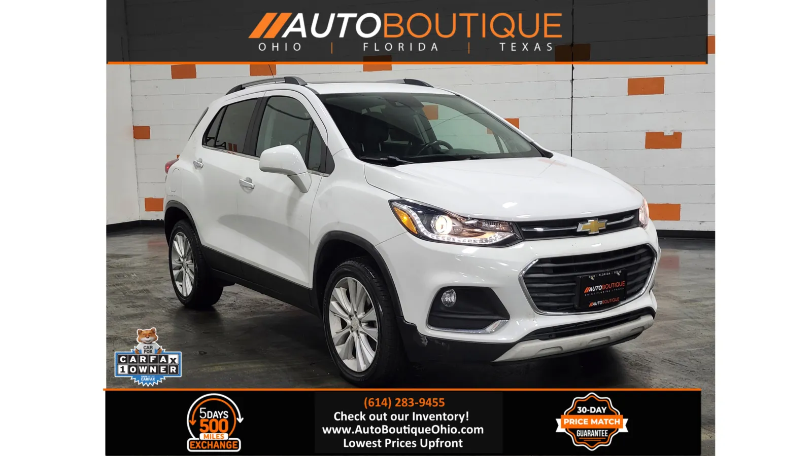 White 2018 Chevrolet Trax Premier for sale in Columbus, OH