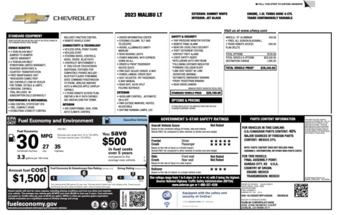 Photos of 2023 Chevrolet Malibu LT for sale in Columbus, OH at Auto Boutique Ohio