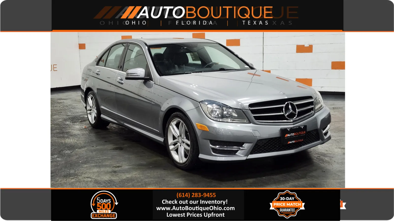 Silver 2014 Mercedes-Benz C-Class C 300 Sport for sale in Columbus, OH