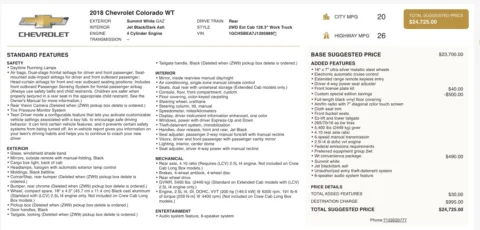 More photos of 2018 Chevrolet Colorado 2WD Work Truck at Auto Boutique Ohio, OH