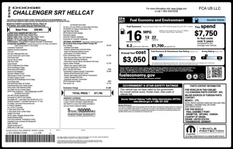 Photos of 2020 Dodge Challenger SRT Hellcat for sale in Columbus, OH at Auto Boutique Ohio