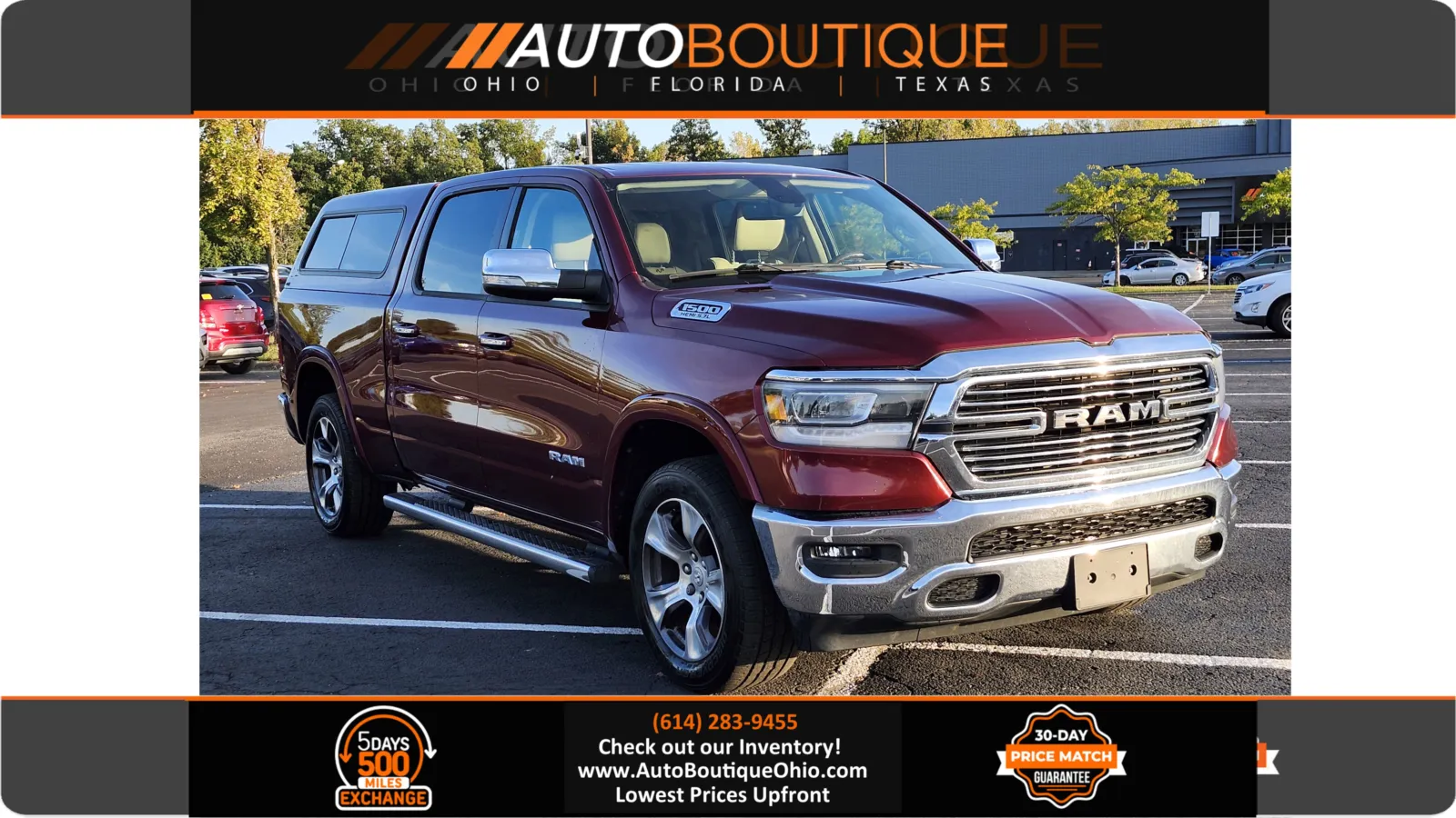 Red 2019 Ram 1500 Laramie for sale in Columbus, OH