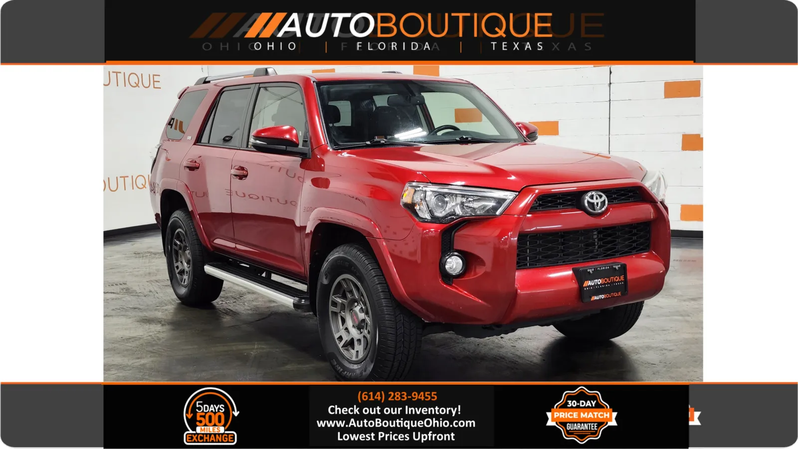 Red 2019 Toyota 4Runner SR5 Premium for sale in Columbus, OH