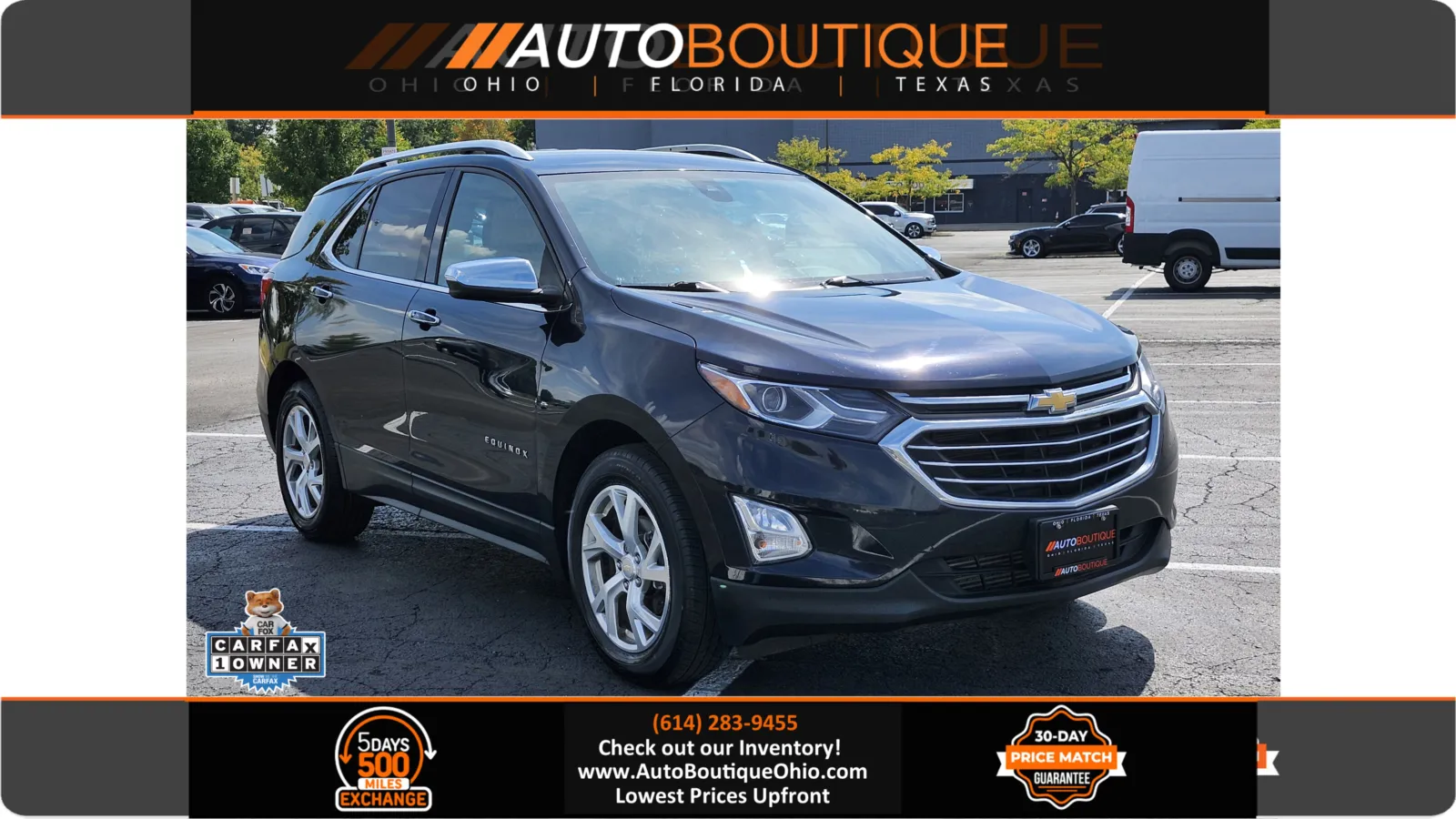 Blue 2021 Chevrolet Equinox Premier for sale in Columbus, OH